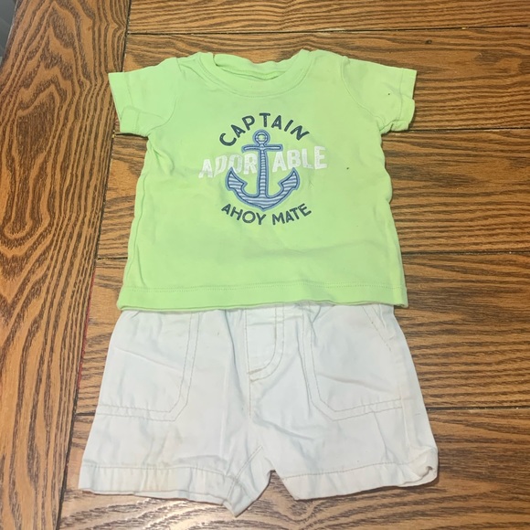 Carter's Other - Captain adorable T-shirt and matching shorts